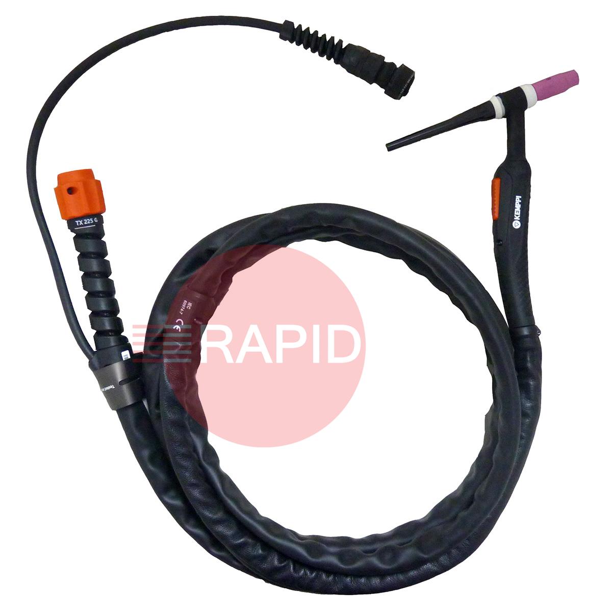 P23T225G8R  Kemppi Minarc T 223 AC/DC GM TIG Welder Air Cooled Package, with TX 225G 8m Torch & Foot Pedal - 110/240v, 1ph